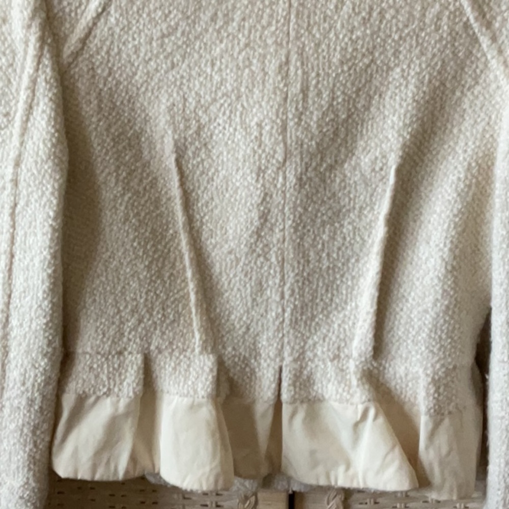 BCBGMaxAzria Cream Peplum Jacket - Picture 10 of 12